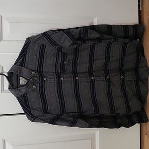 J.Crew black and grey button up size xs